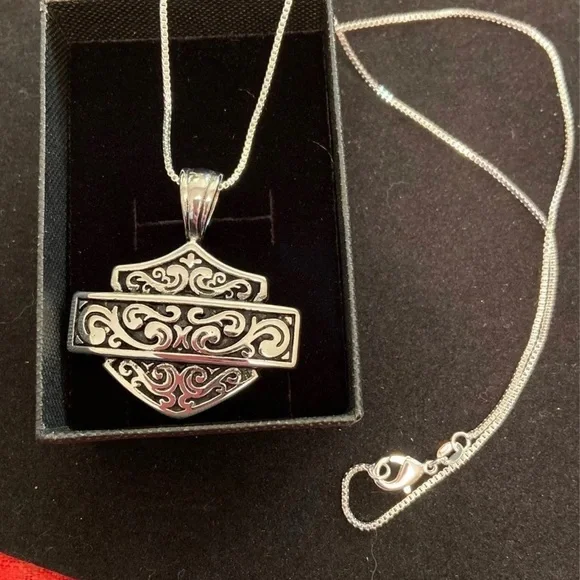 Silver HD Pendant Necklace - Picture 2 of 13
